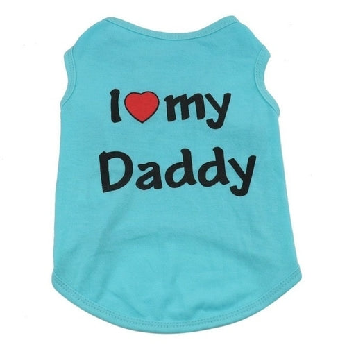 Love Cat Clothes Cotton Pet T Shirts Clothing For