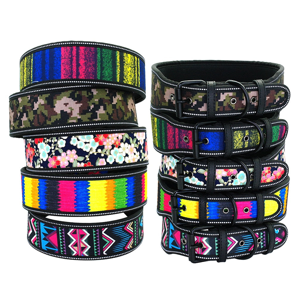 Nylon Dog Collar Reflective Pet Dogs Collars