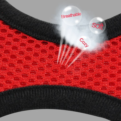 Breathable Mesh Small Dog Pet Harness and Leash