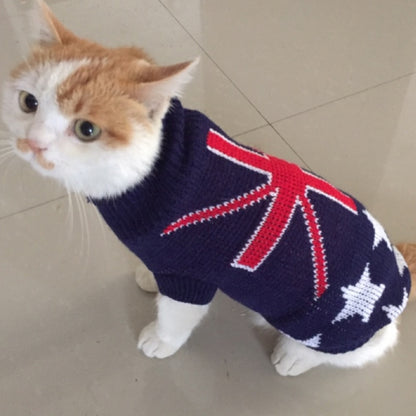 Cute Cat Sweater Costume Winter Warm Pet Clothes Cat Clothing for Cats