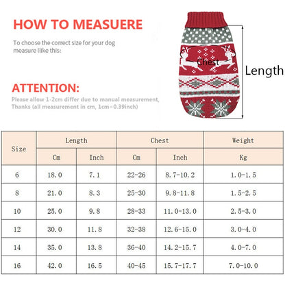 Cute Cat Sweater Costume Winter Warm Pet Clothes Cat Clothing for Cats