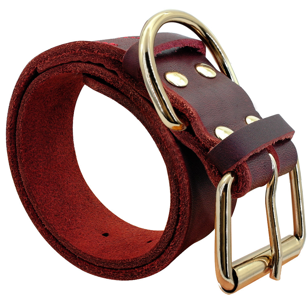 Dog Puppy Collar Genuine Leather Pet Collars For