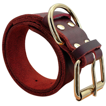 Dog Puppy Collar Genuine Leather Pet Collars For