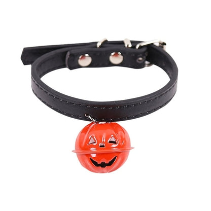 Halloween Pet Collar With Pumpkin Bell Dog Cats