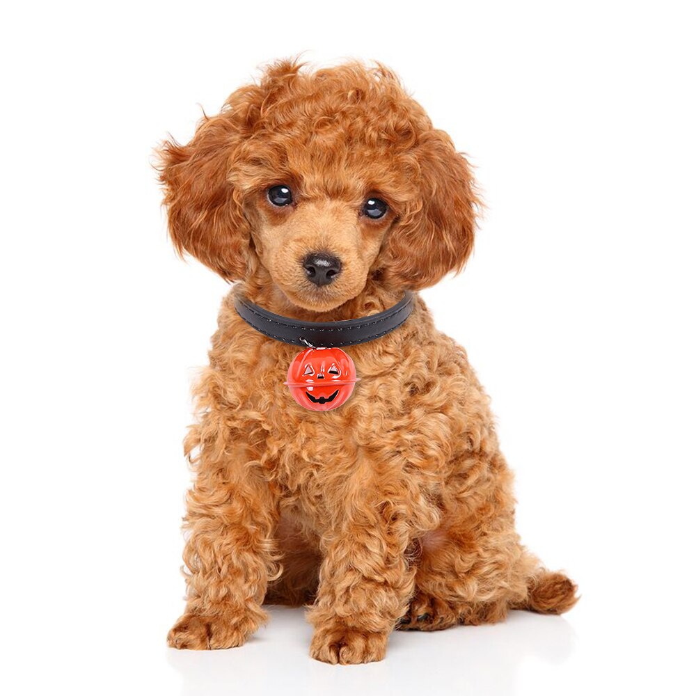 Halloween Pet Collar With Pumpkin Bell Dog Cats