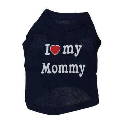 Love Cat Clothes Cotton Pet T Shirts Clothing For