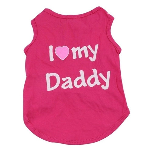 Love Cat Clothes Cotton Pet T Shirts Clothing For