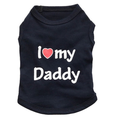 Love Cat Clothes Cotton Pet T Shirts Clothing For