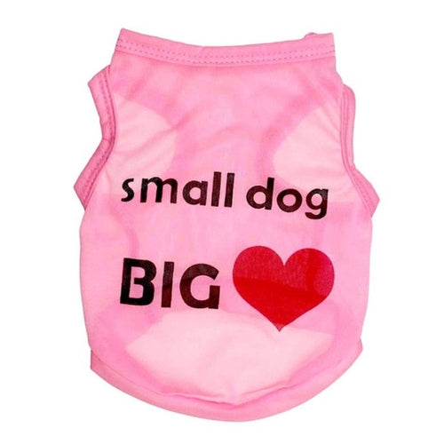 Love Cat Clothes Cotton Pet T Shirts Clothing For