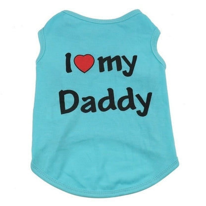 Love Cat Clothes Cotton Pet T Shirts Clothing For
