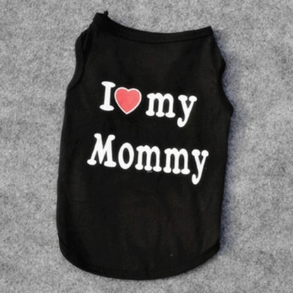 Love Cat Clothes Cotton Pet T Shirts Clothing For