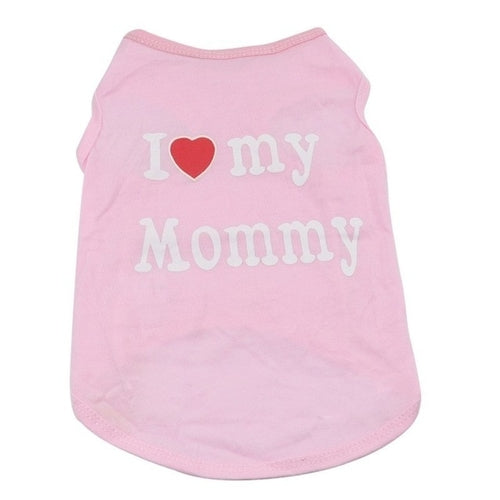 Love Cat Clothes Cotton Pet T Shirts Clothing For