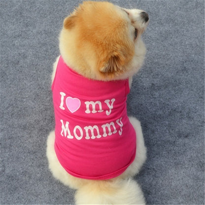 Love Cat Clothes Cotton Pet T Shirts Clothing For