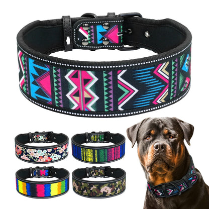 Nylon Dog Collar Reflective Pet Dogs Collars