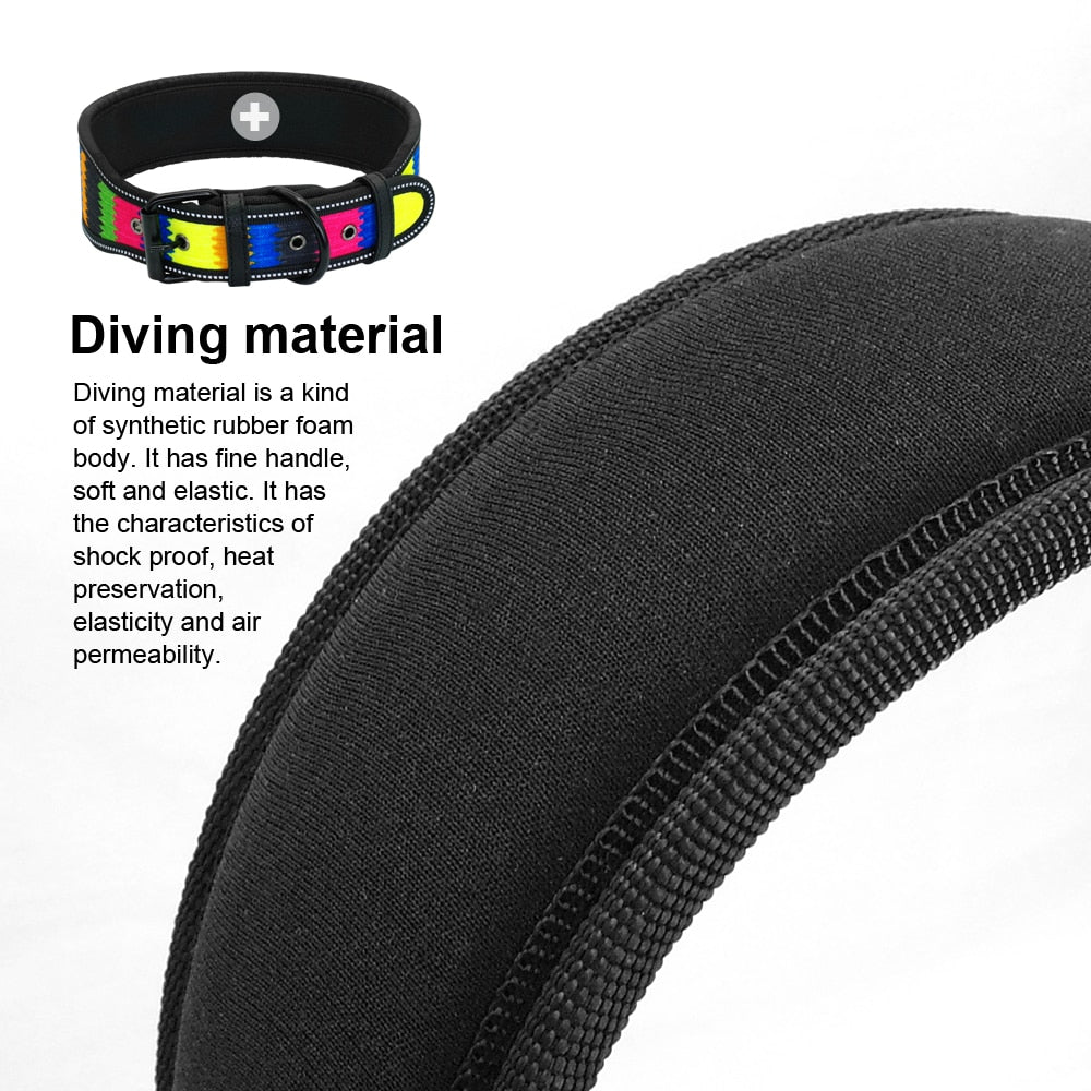 Nylon Dog Collar Reflective Pet Dogs Collars