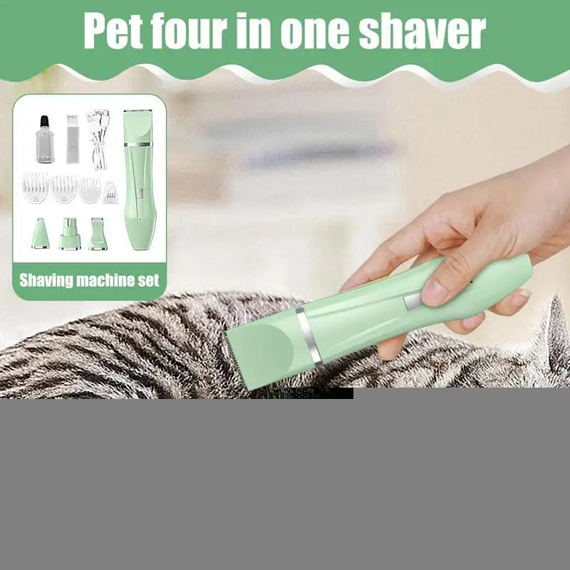 Cat Foot Hair Trimmer 4 In 1 Electric Clippers For Precision Trimming