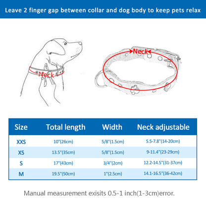 Soft Genuine Leather Pet Dog Collars Adjustable