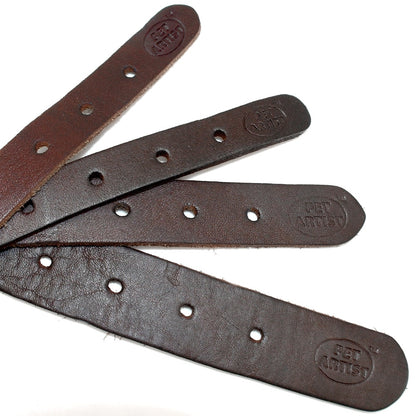 Soft Genuine Leather Pet Dog Collars Adjustable